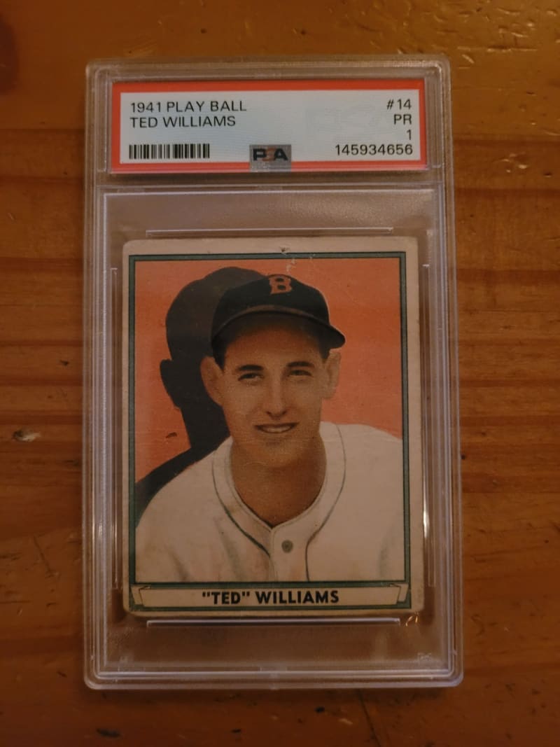 1941 Gum Inc. Play Ball Ted Williams #14 front