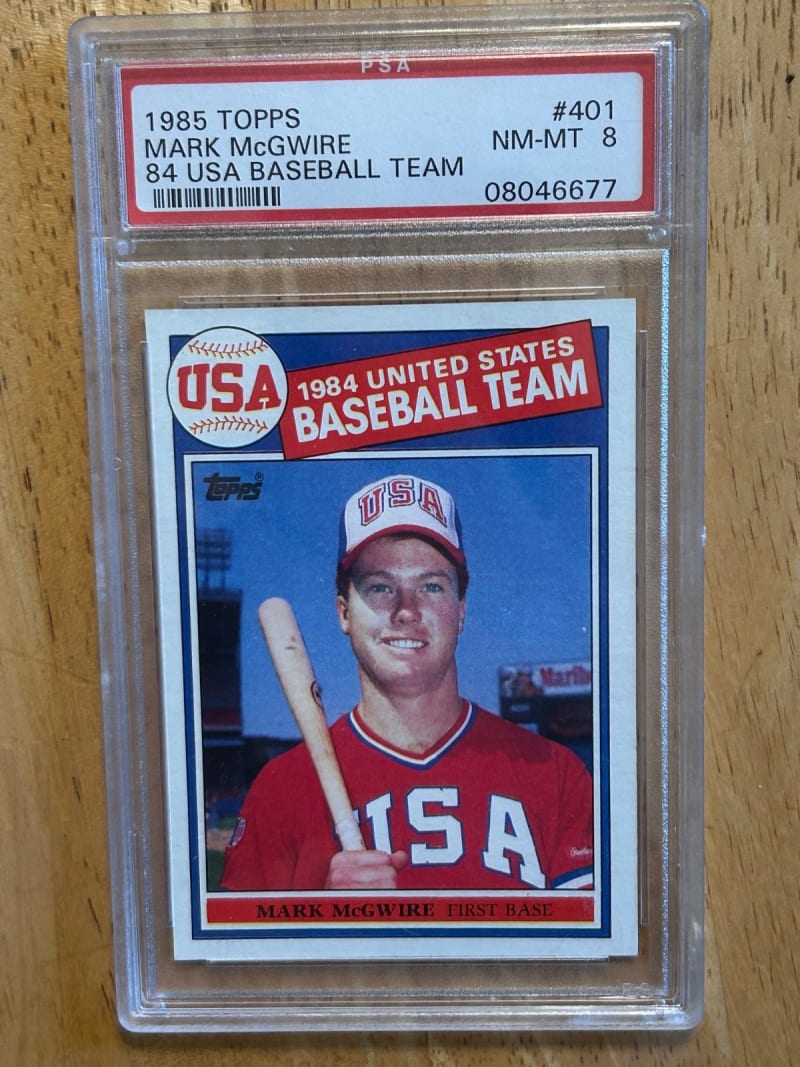 1985 Topps Mark McGwire #401 front
