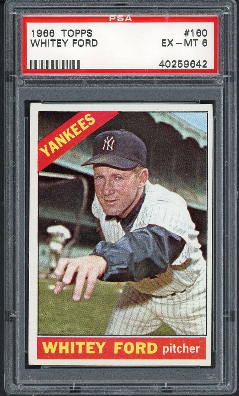 1966 Topps Whitey Ford #160 front