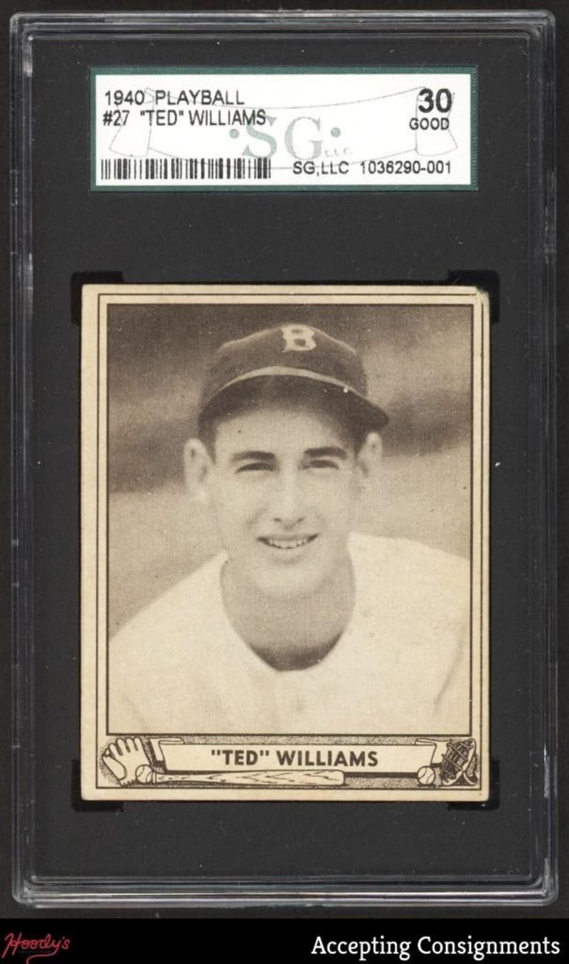 1940 Gum Inc. Play Ball Ted Williams #27 front