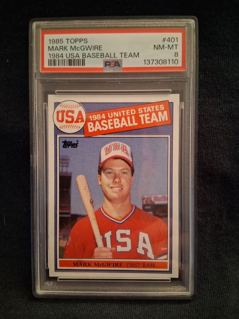 1985 Topps Mark McGwire #401 front