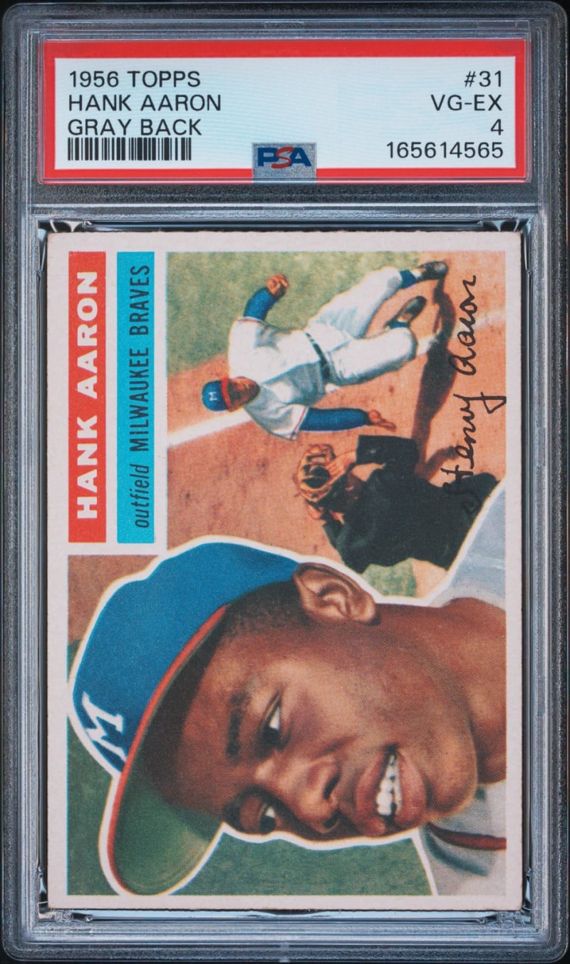 1956 Topps Hank Aaron #31 front