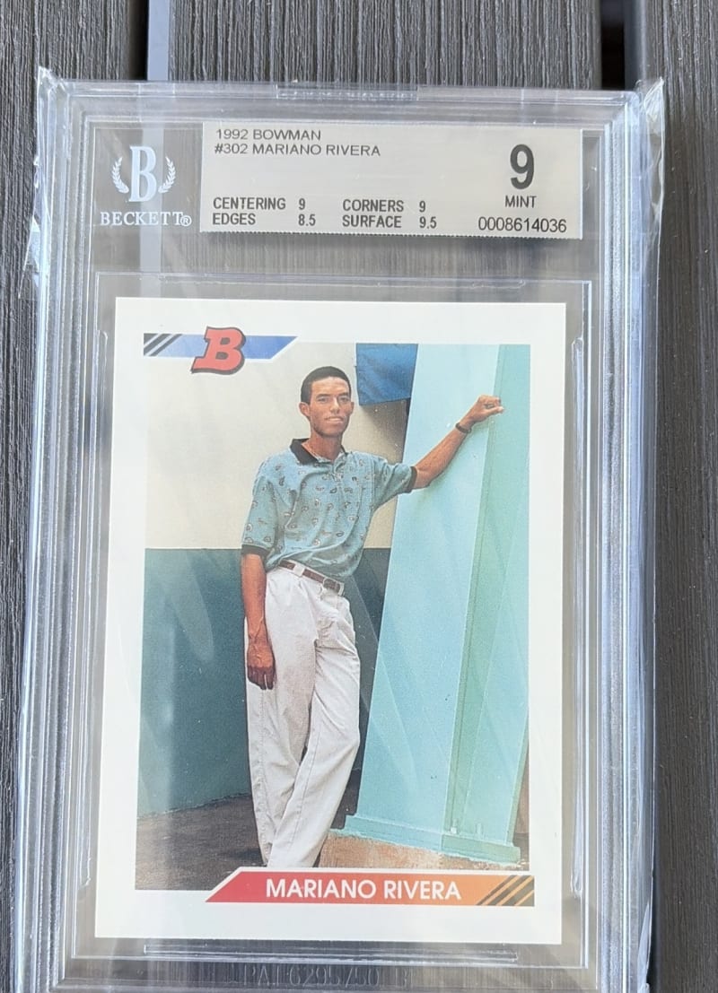 1992 Bowman Mariano Rivera #302 front