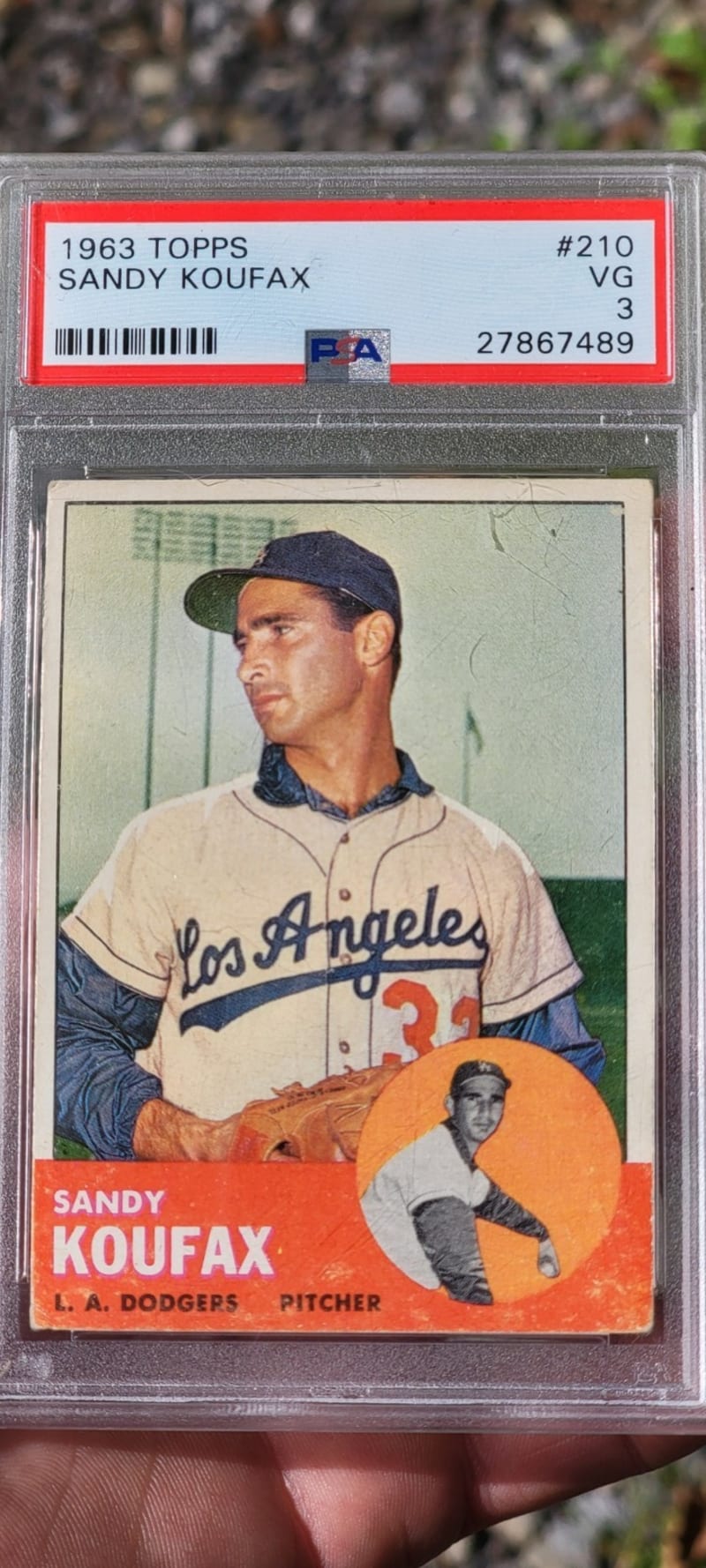 1963 Topps Sandy Koufax #210 front
