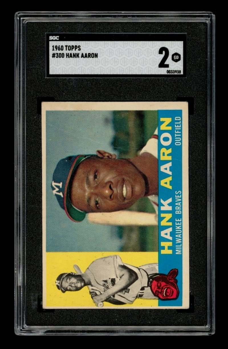 1960 Topps Hank Aaron #300 front