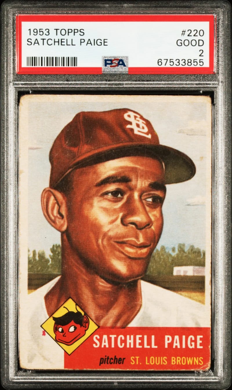 1953 Topps Satchel Paige #220 front