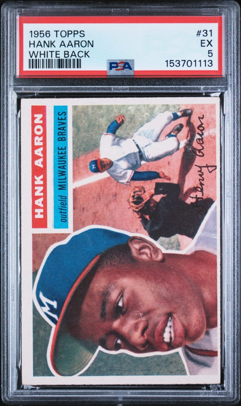 1956 Topps Hank Aaron #31 front