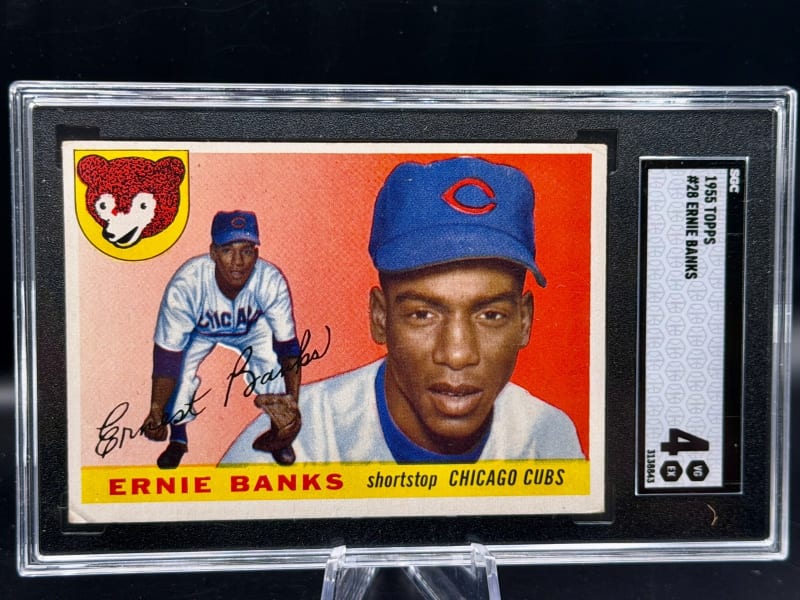 1955 Topps Ernie Banks #28 front