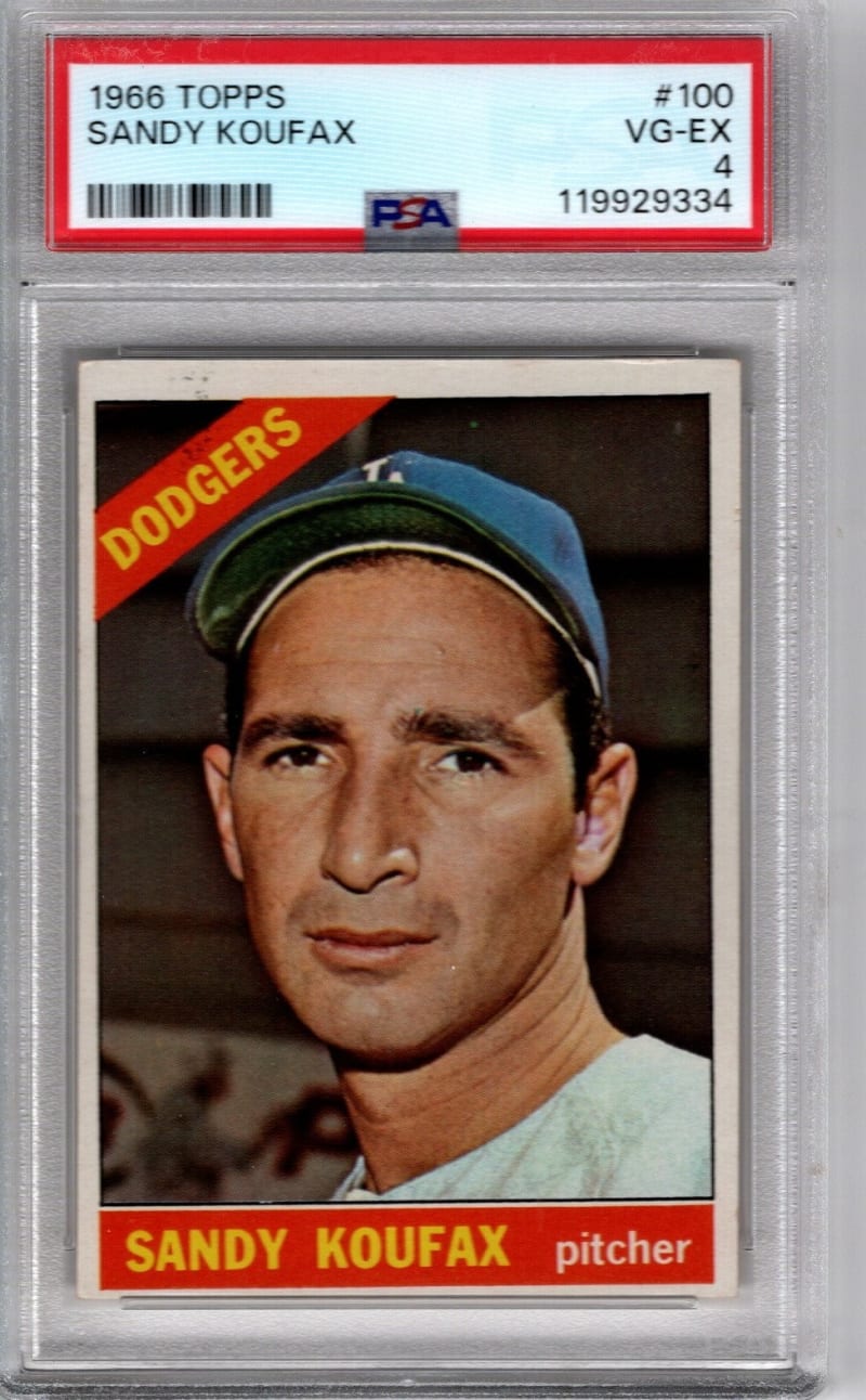 1966 Topps Sandy Koufax #100 front