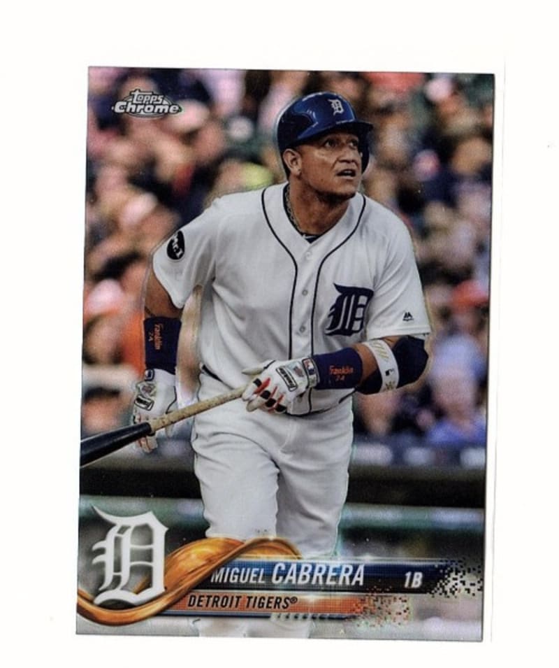 2018 Topps Chrome Refractor Miguel Cabrera #26 front