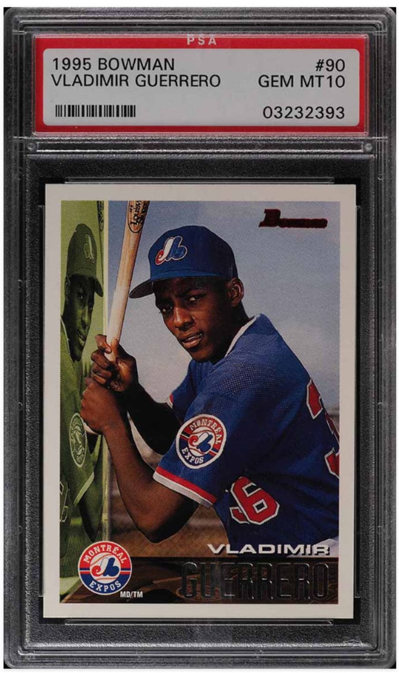 1995 Bowman Vladimir Guerrero #90 front
