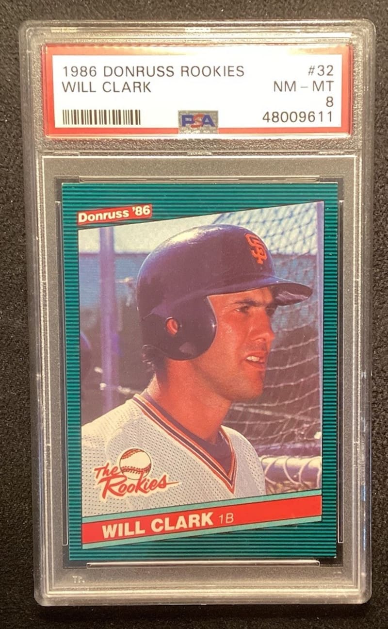 1986 Donruss The Rookies Will Clark #32 front