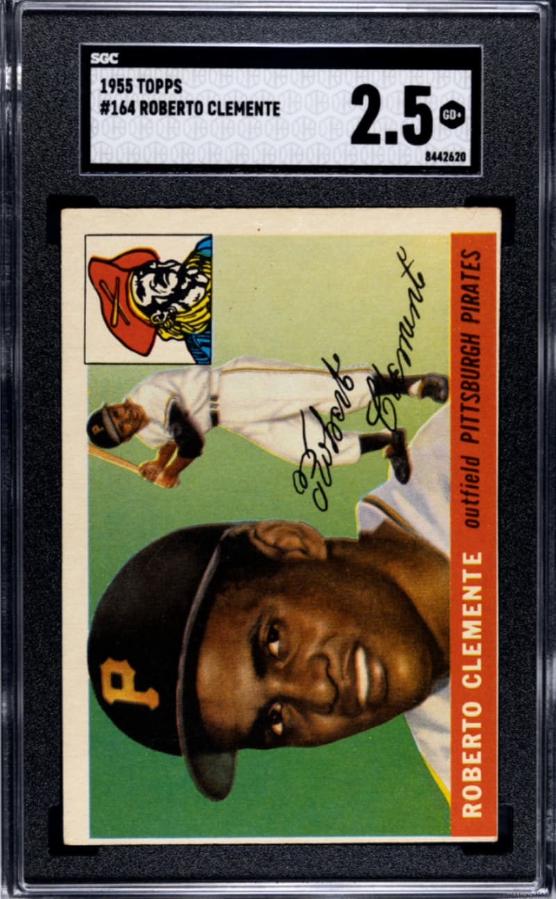 1955 Topps Roberto Clemente #164 front