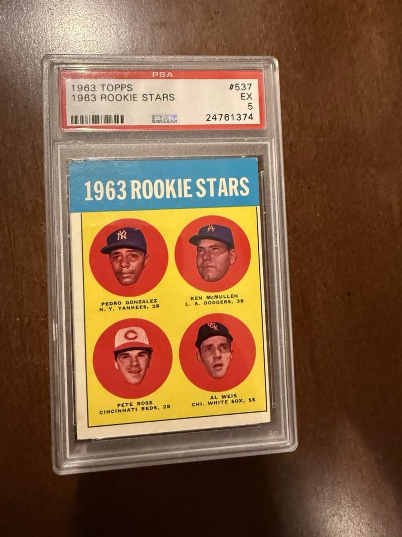 1963 Topps Pete Rose #537 front