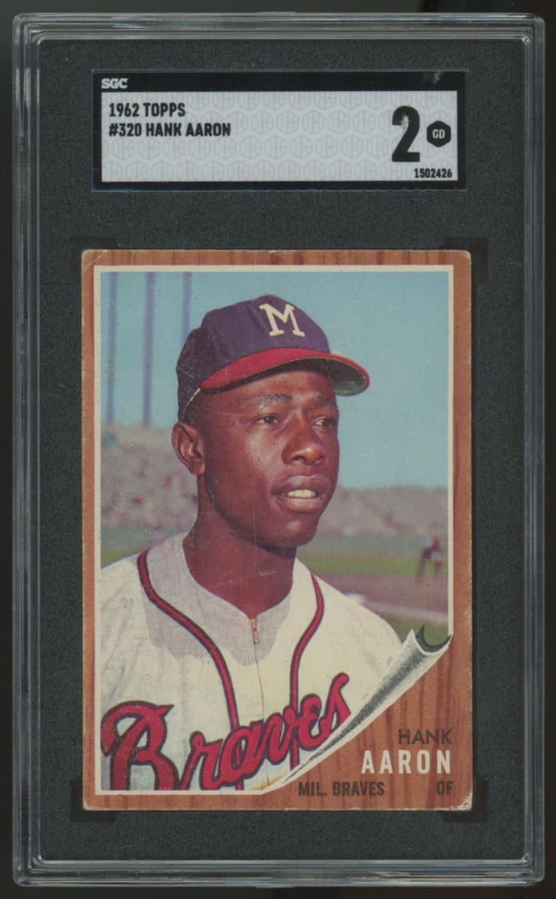 1962 Topps Hank Aaron #320 front