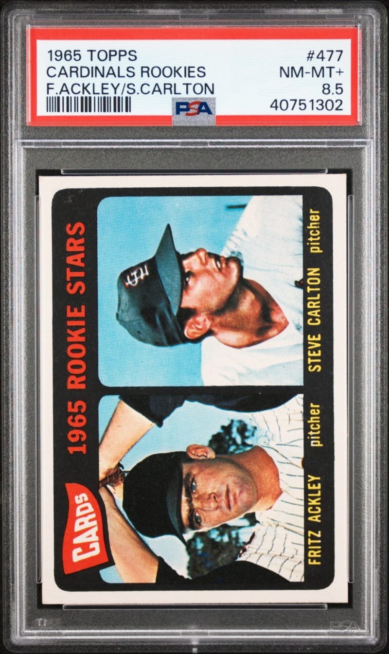 1965 Topps Steve Carlton #477 front
