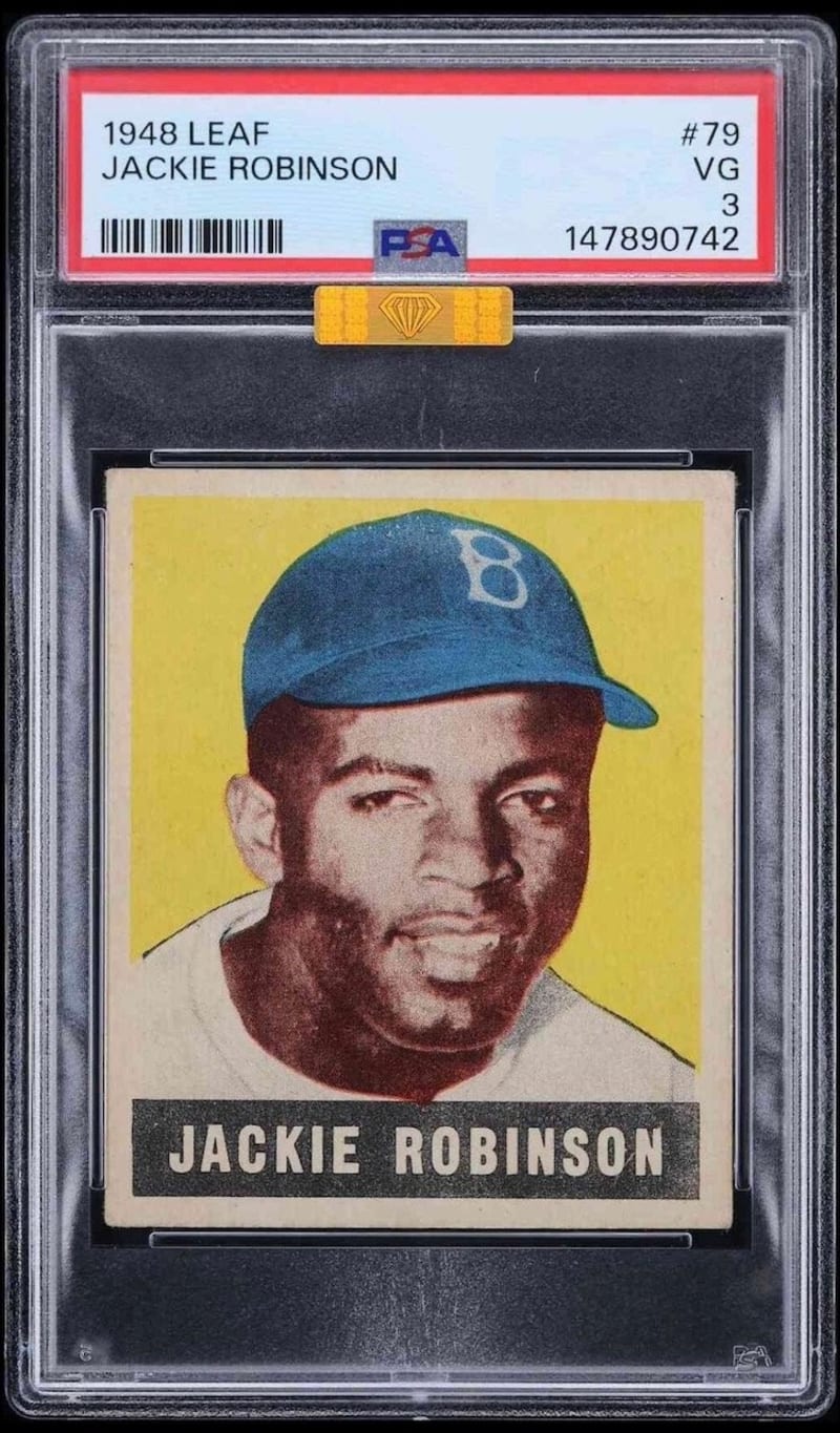 1948 Leaf Jackie Robinson #79 front