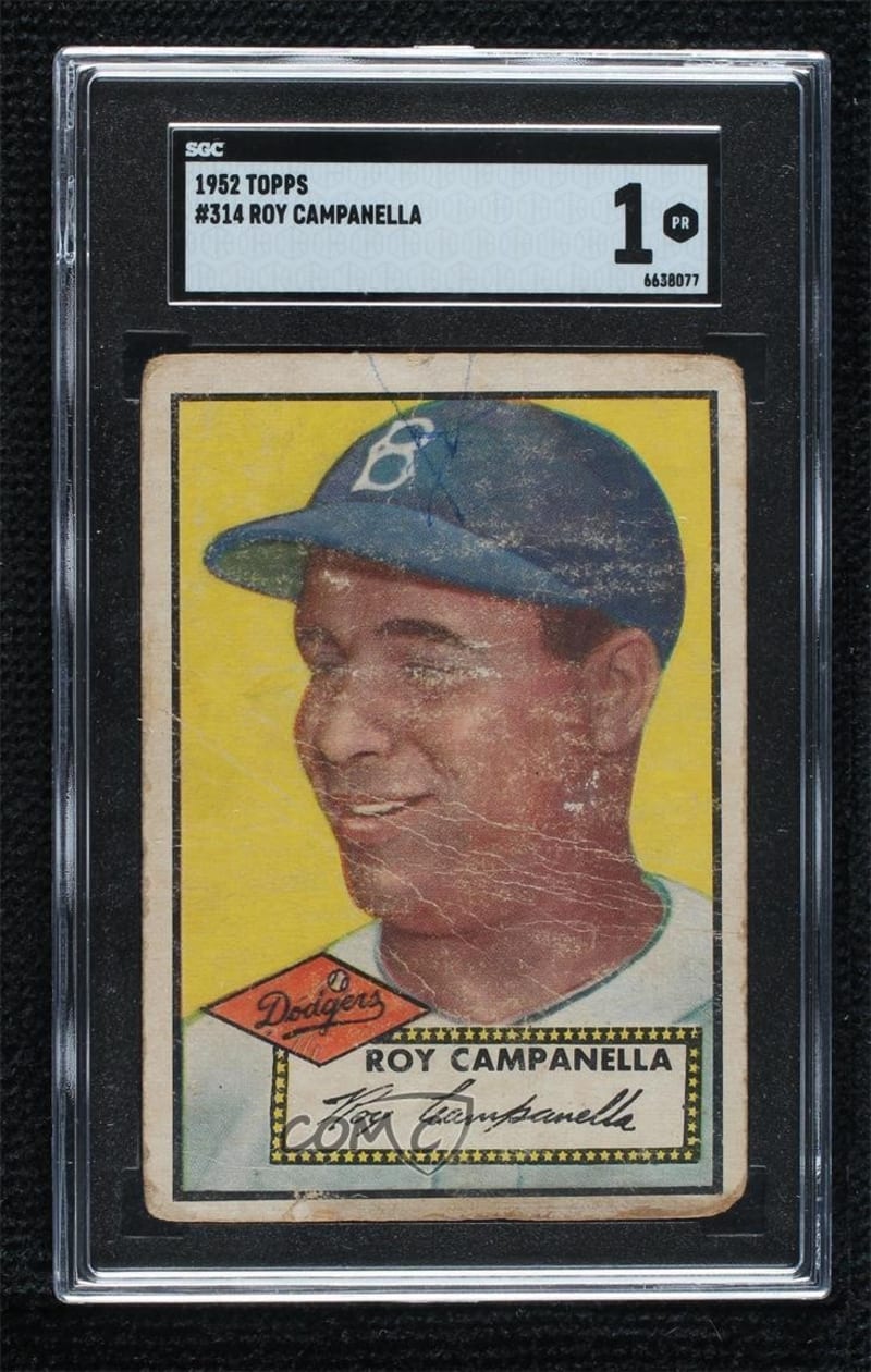 1952 Topps Roy Campanella #314 front