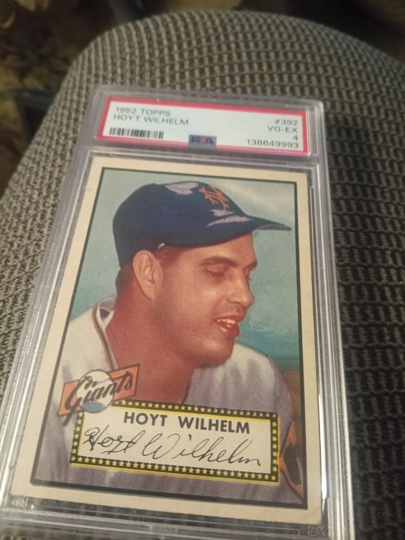 1952 Topps Hoyt Wilhelm #392 front