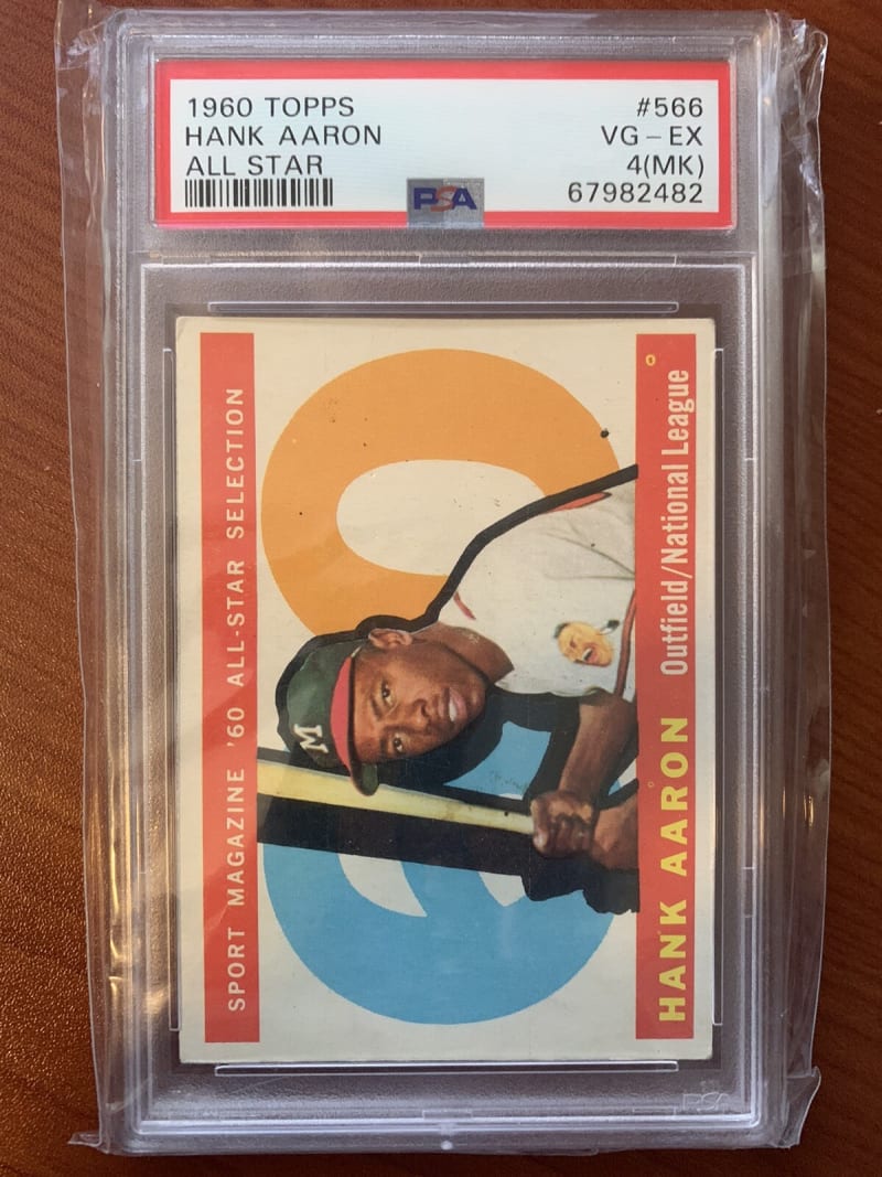 1960 Topps Hank Aaron #300 front