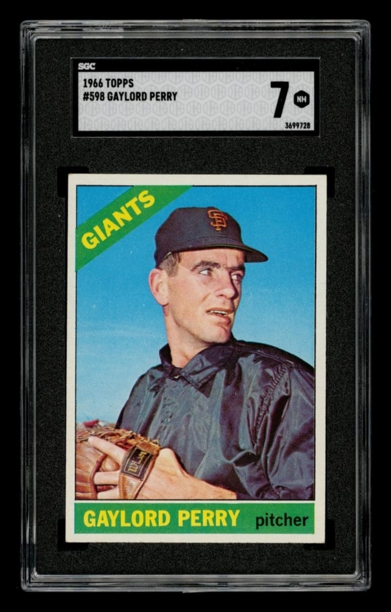 1966 Topps Gaylord Perry #598 front
