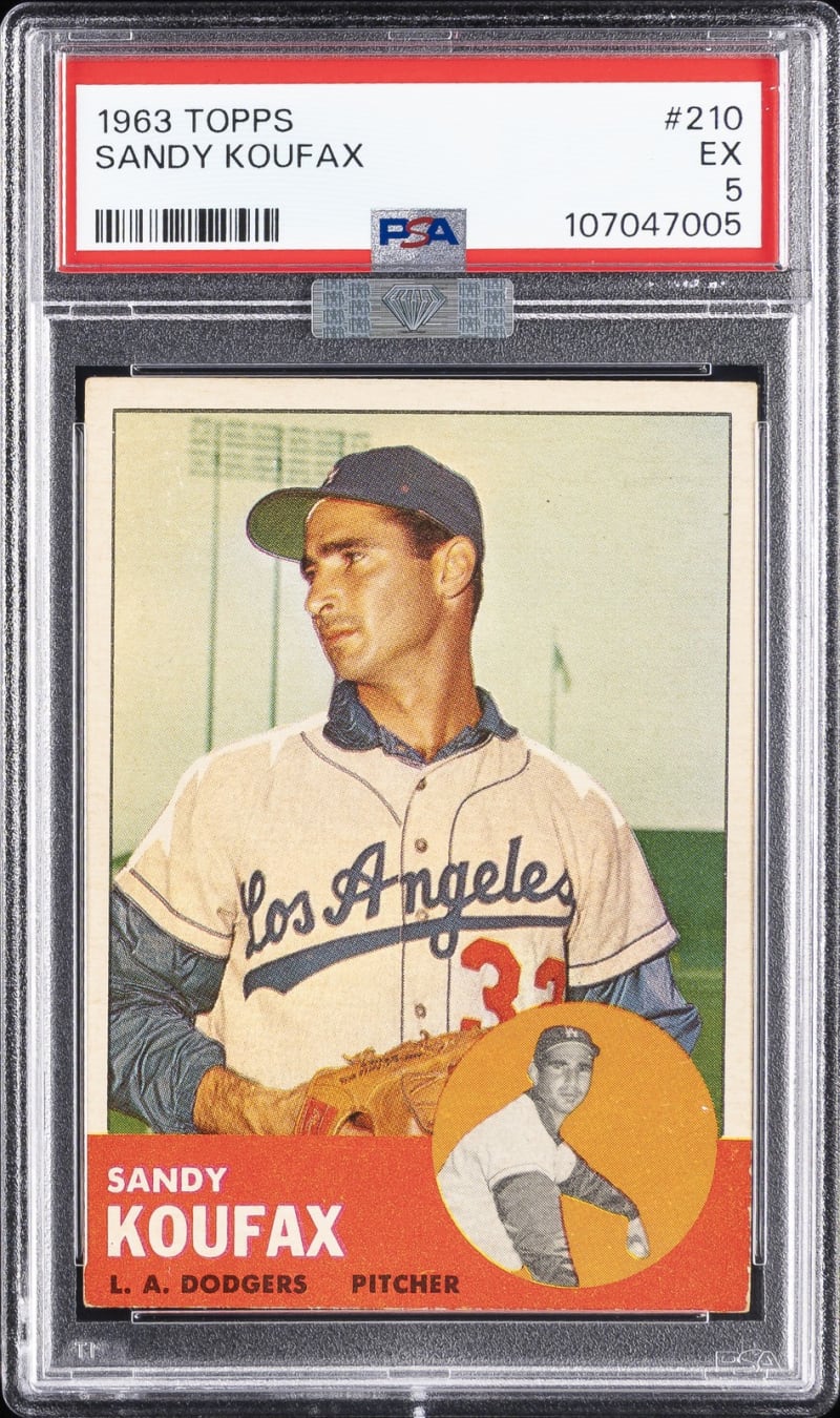 1963 Topps Sandy Koufax #210 front