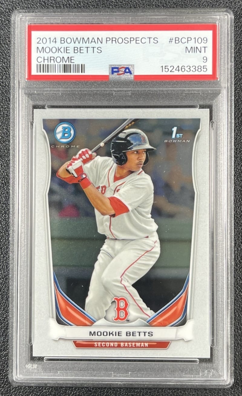 2014 Bowman Chrome Mookie Betts #BCP109 front