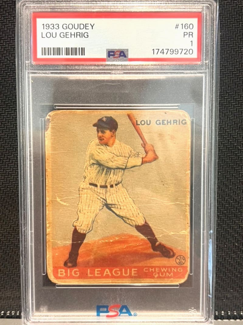 1933 Goudey Lou Gehrig #92 front