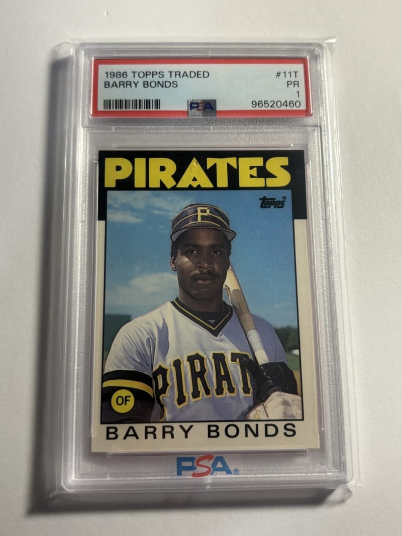 1986 Topps Traded Barry Bonds #11T front