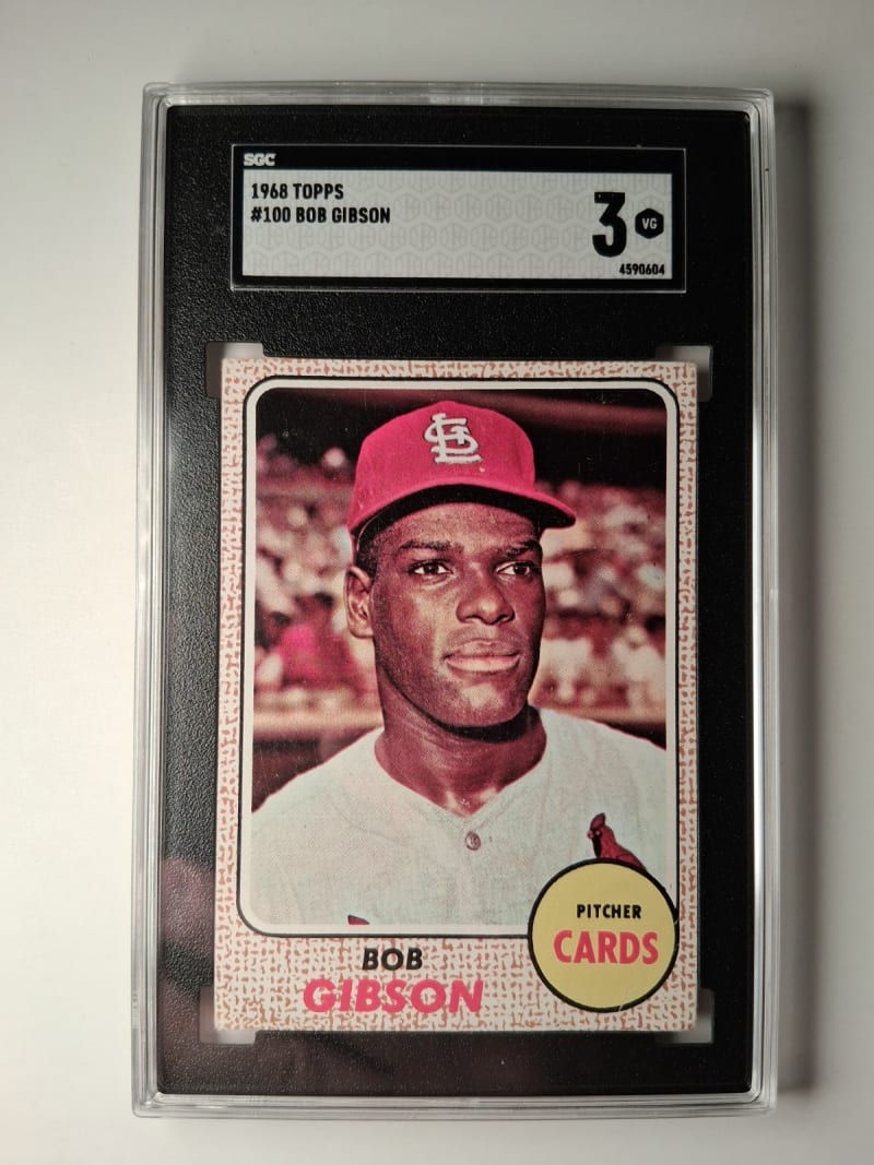 1968 Topps Bob Gibson #100 front