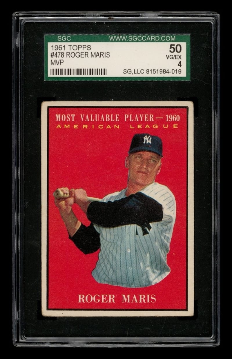 1961 Topps Roger Maris #478 front
