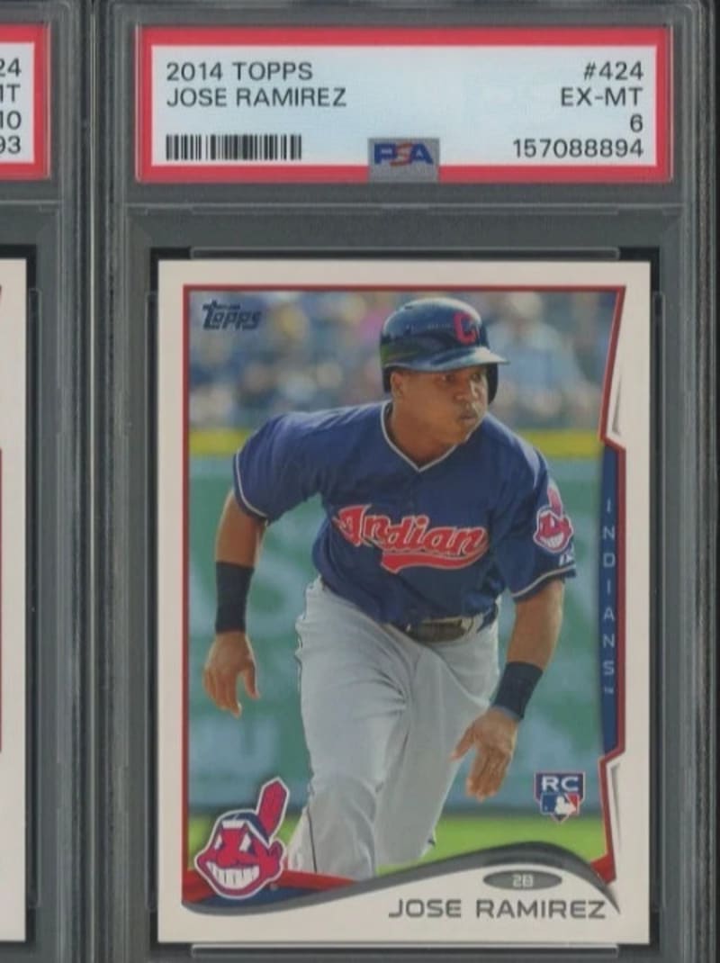 2014 Topps Jose Ramirez #424 front