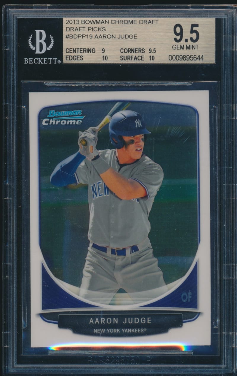 2013 Bowman Chrome Draft Aaron Judge #BDPP19 front