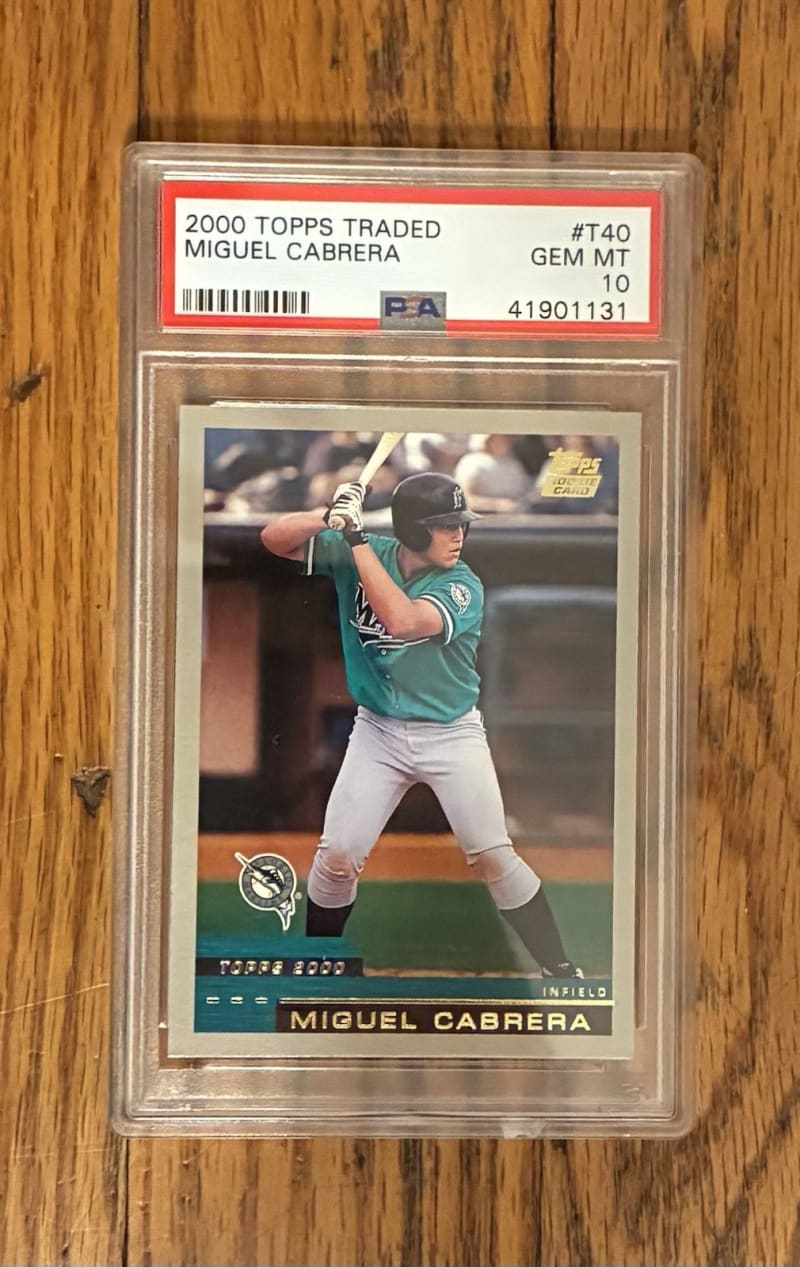 2000 Topps Traded Miguel Cabrera #T40 front