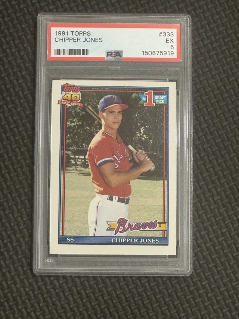 1991 Topps Chipper Jones #333 front