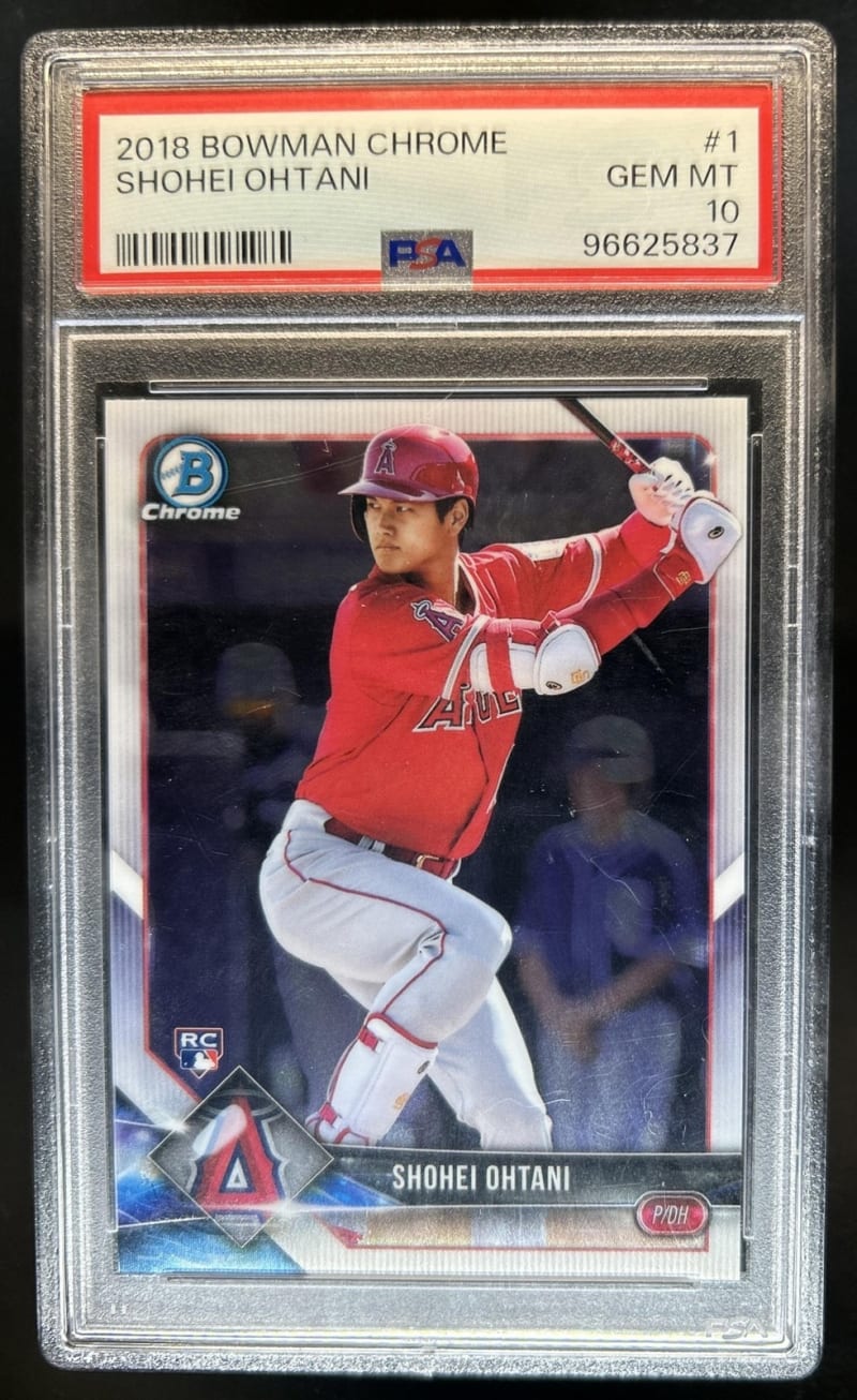 2018 Bowman Chrome Shohei Ohtani #1 front