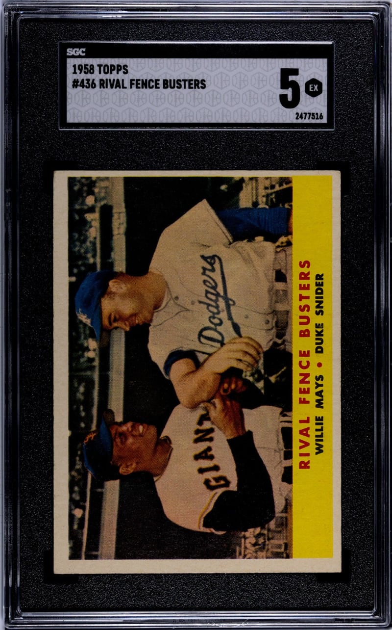 1958 Topps Willie Mays #5 front