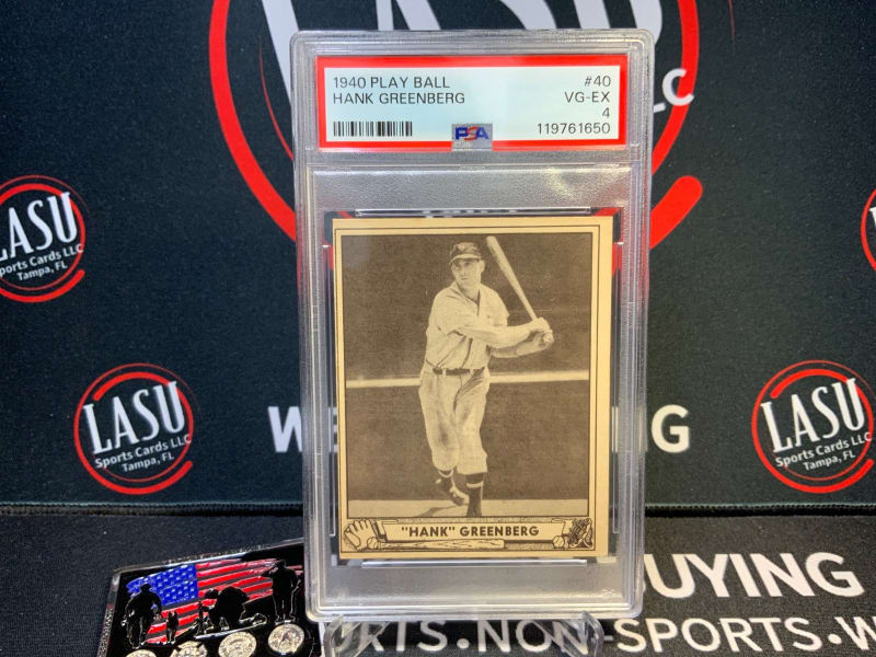 1940 Gum Inc. Play Ball Hank Greenberg #40 front