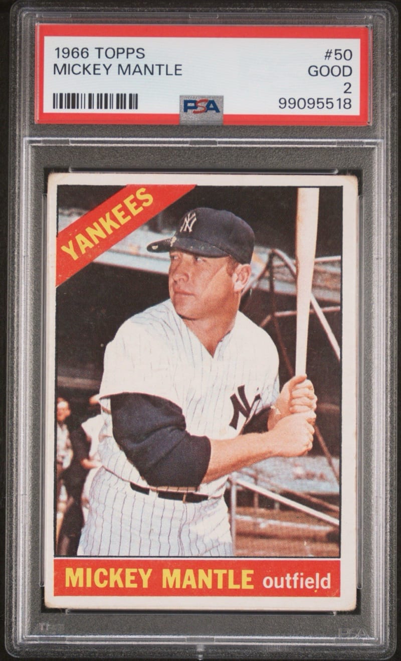 1966 Topps Mickey Mantle #50 front