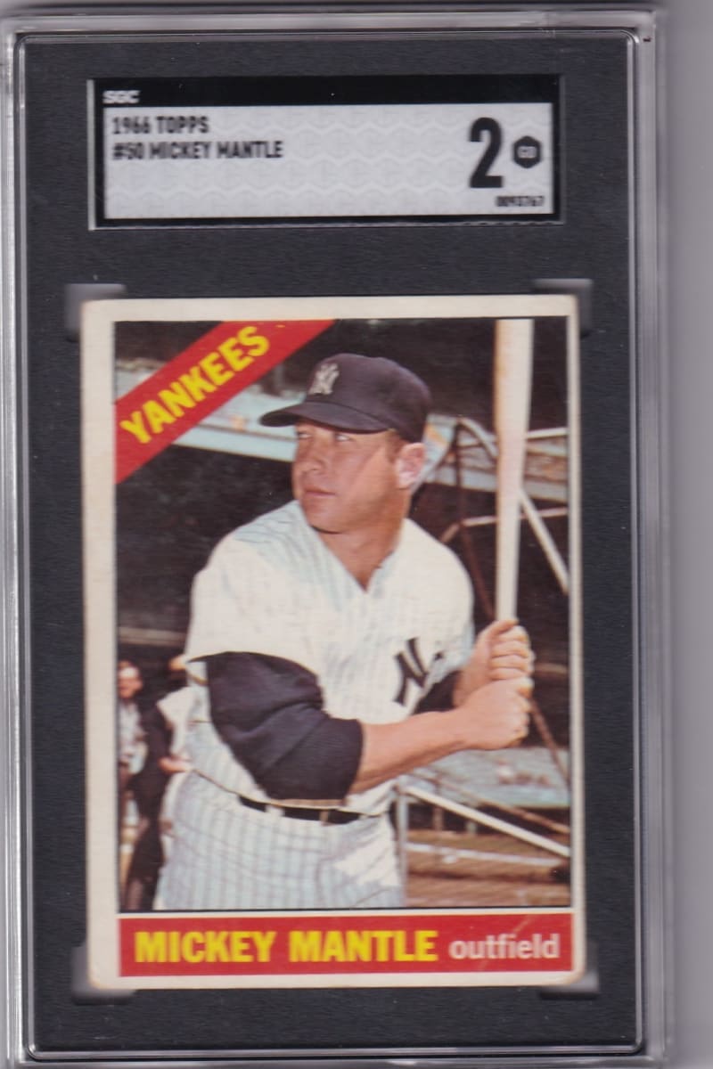 1966 Topps Mickey Mantle #50 front