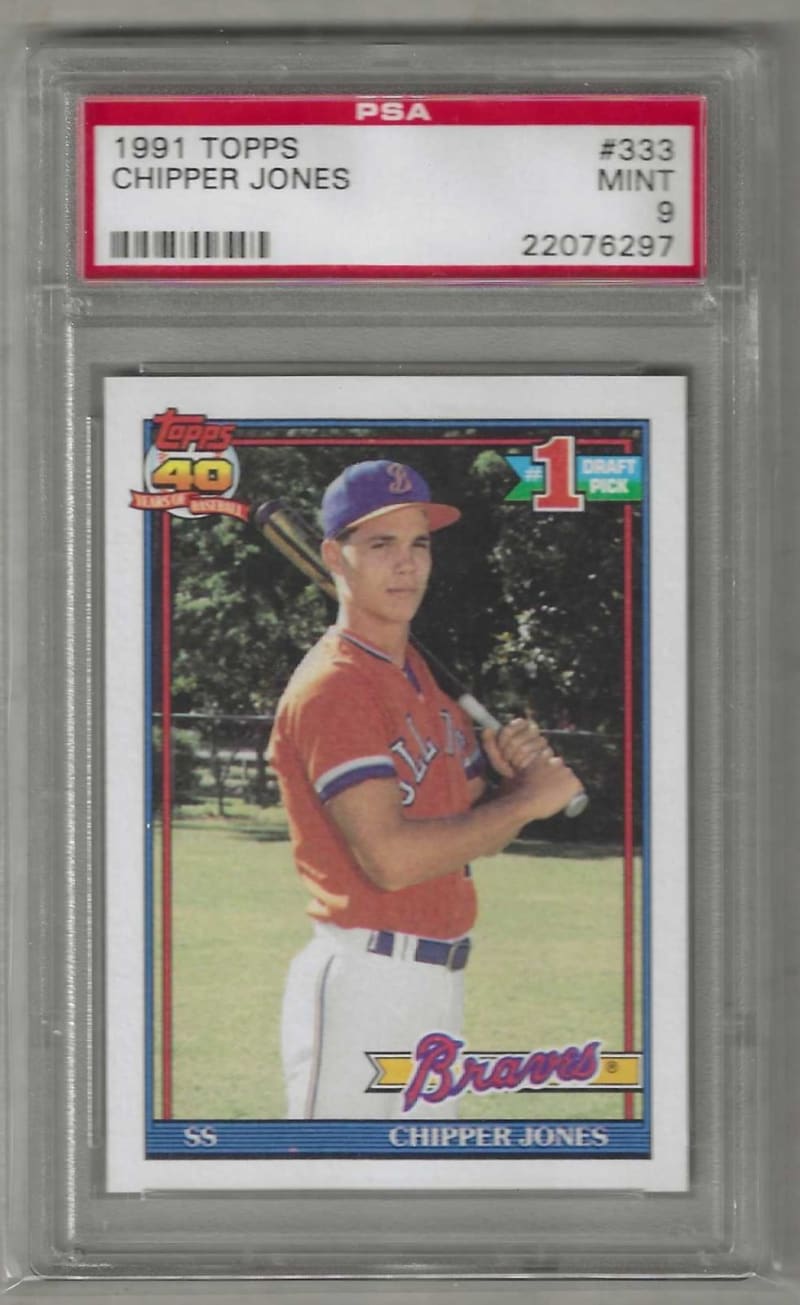 1991 Topps Chipper Jones #333 front