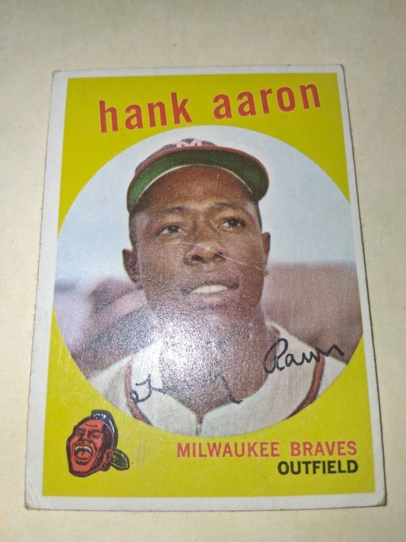 1959 Topps Hank Aaron #380 front