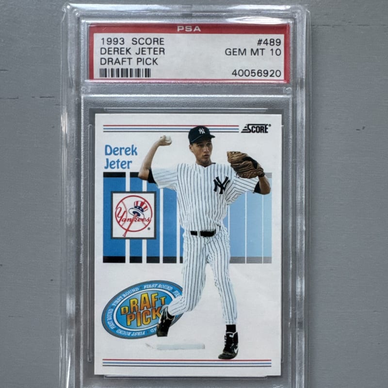 1993 Score Derek Jeter #489 front
