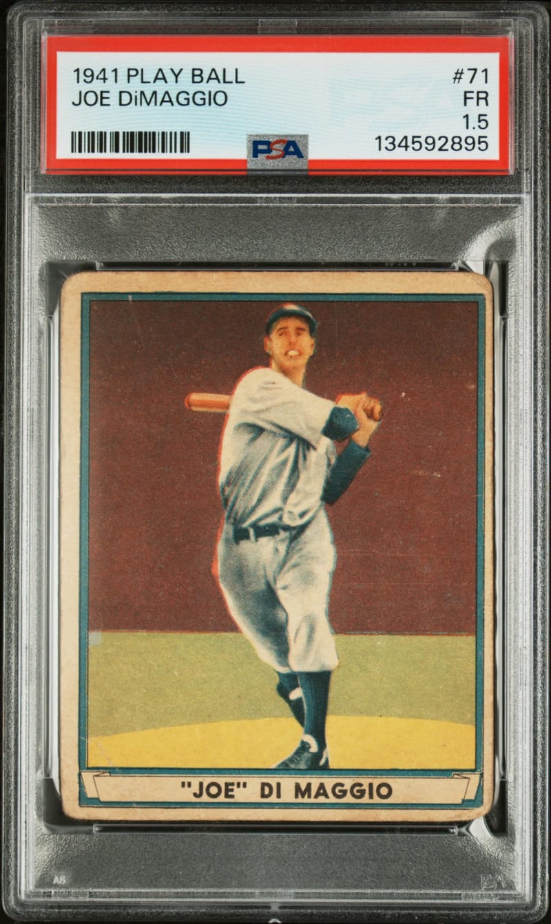 1941 Gum Inc. Play Ball Joe DiMaggio #71 front