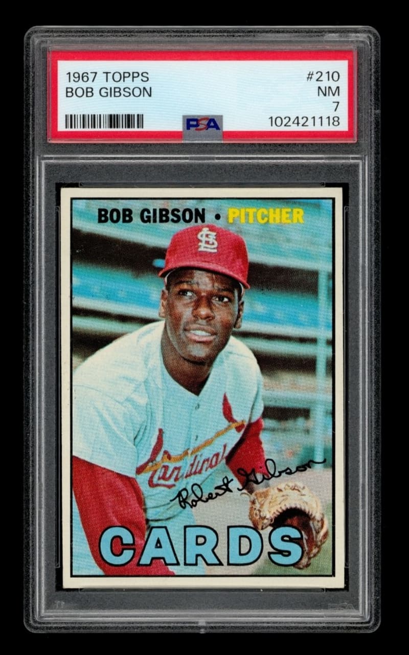 1967 Topps Bob Gibson #210 front