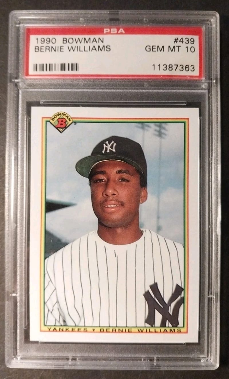 1990 Bowman Bernie Williams #439 front