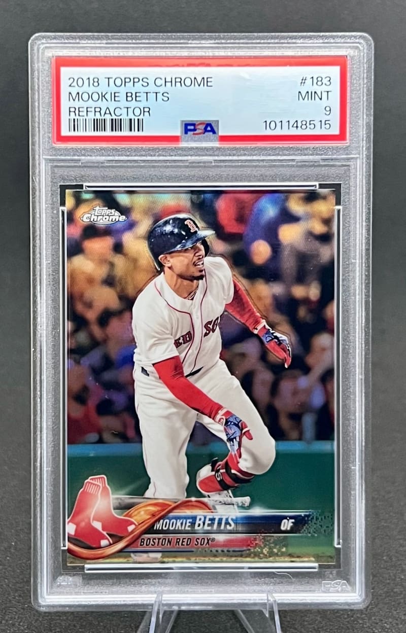 2018 Topps Chrome Refractor Mookie Betts #183 front