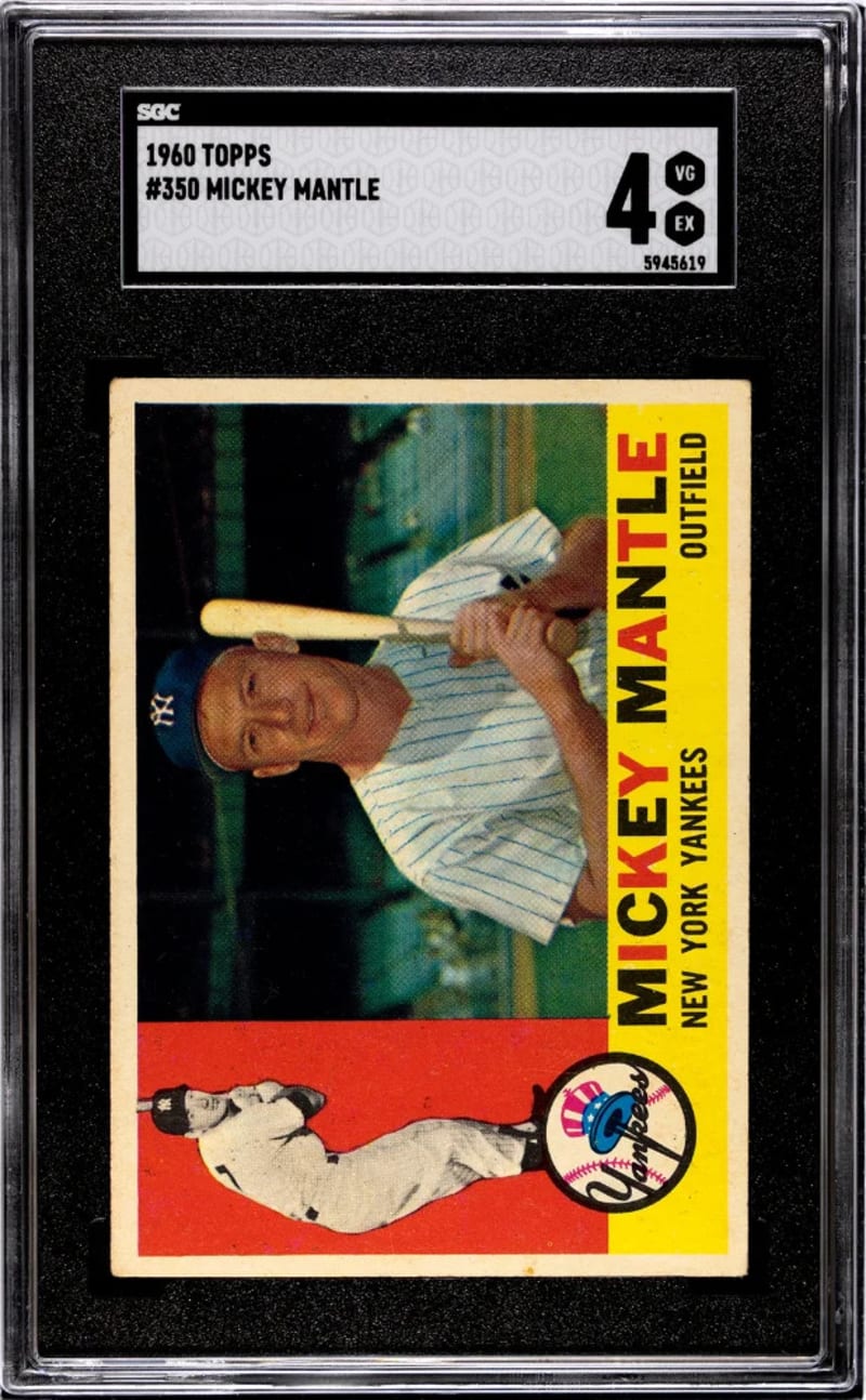 1960 Topps Mickey Mantle #350 front