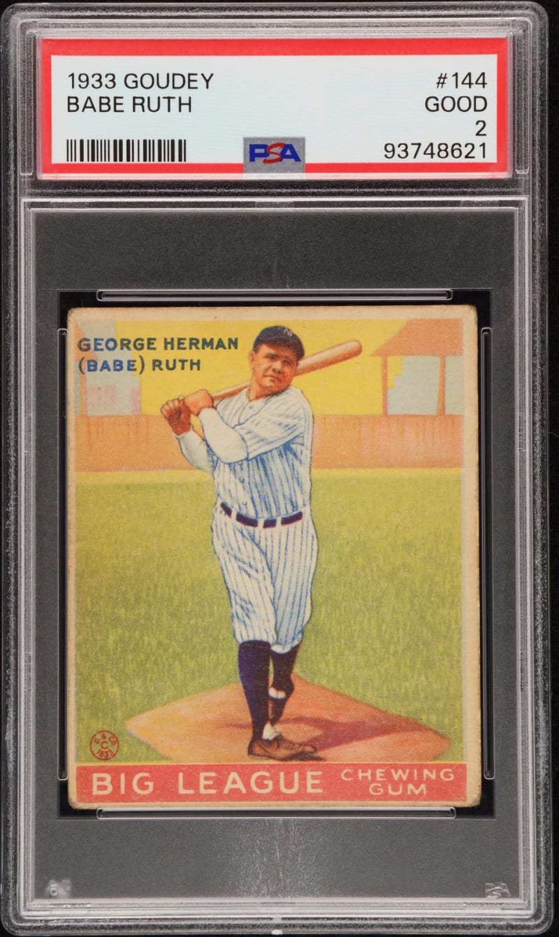 1933 Goudey Babe Ruth #144 front