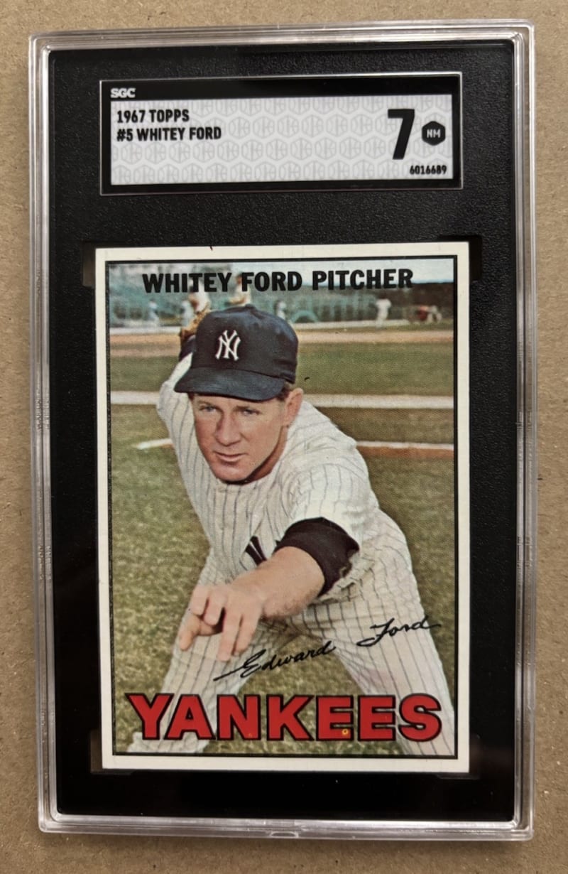 1967 Topps Whitey Ford #5 front